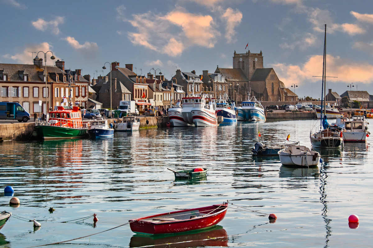 The port of the historic village of Balfour, Normandy, France